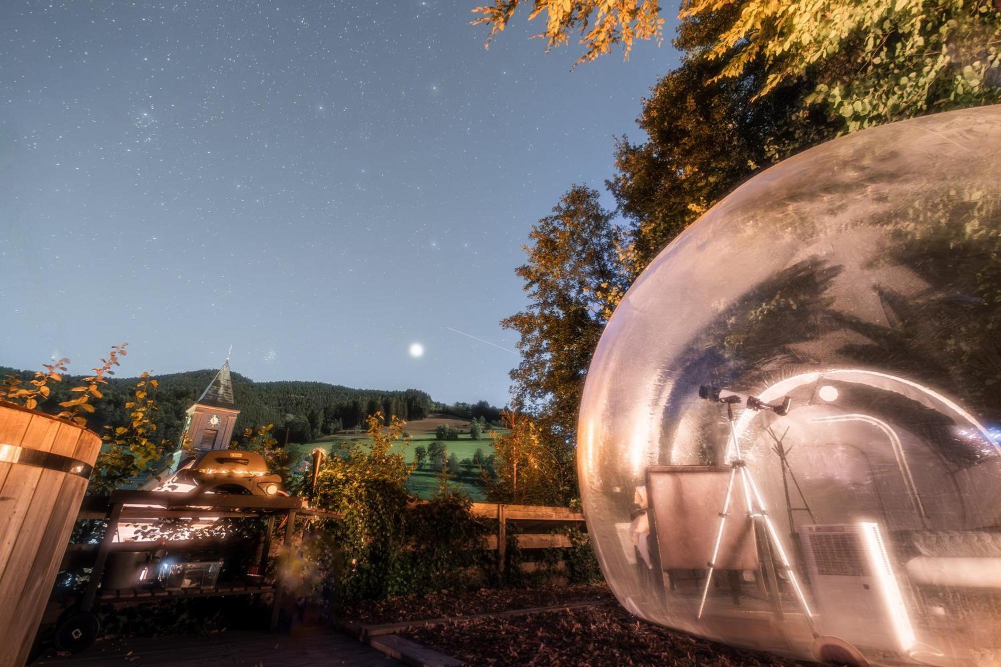 Living Timeless- Bubble Tent Elzach Inklusive Hot Tube Badefass- Schlafen Unterm Sternenhimmel Екстер'єр фото